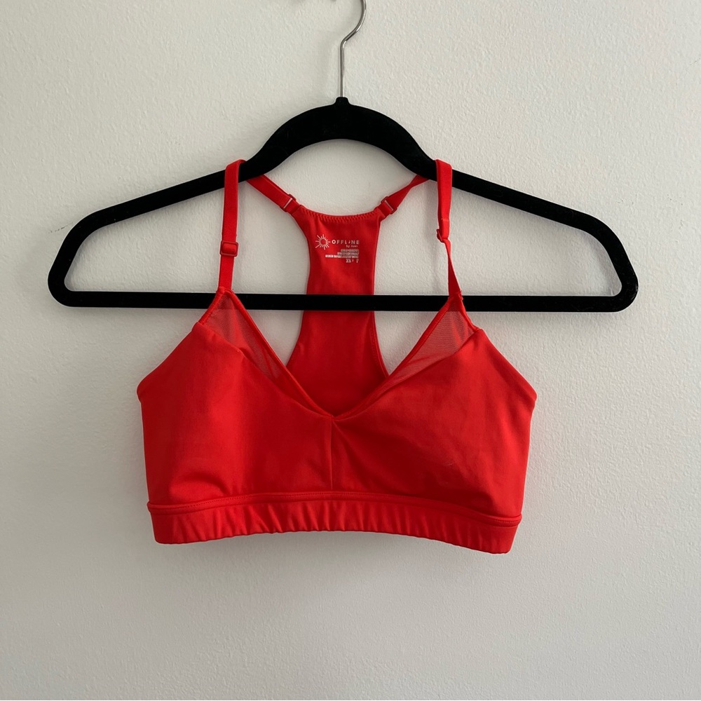 Aerie Offline Red Athletic Sports Bra